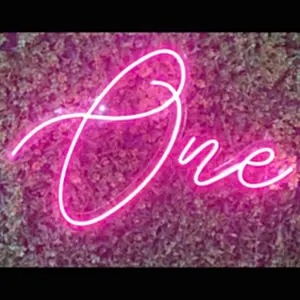 One Yazılı Minimalist Led Neon Tabela