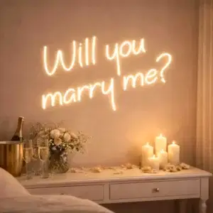 Led Neon Will You Marry Me Evlilik Teklifi Yazısı