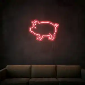 kirmizi-led-neon-domuz-duvar-tabelasi